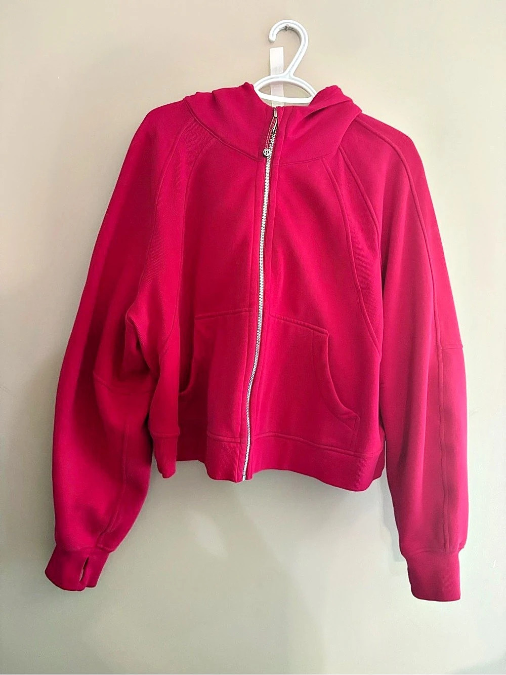 lululemon Scuba Oversized Full-Zip Hoodie Pink Medium